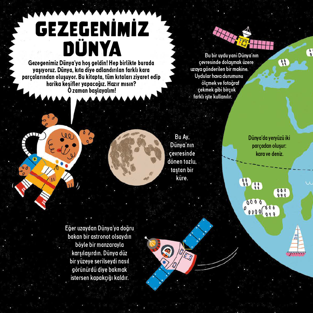 Benim İlk Açılır Kapanır Kapakçıklı Dünya Atlasım